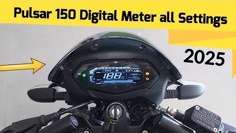 2025 Bajaj Pulsar 150 Twin Disc Digital Meter all Setting like time set , Trip Reset , Bluetooth !!