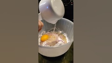 Making Ube Mochi Pancake