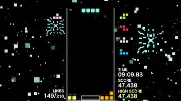 i did an all clear and a t-spin double in tetris effect connected with 1989 stage!!