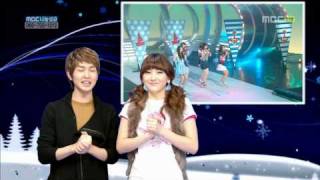 091226 SHInee-Onew,Minho / Kara -Jiyoung @ Music Core Part 1