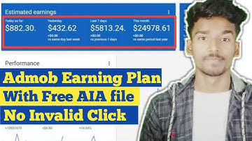Earn Per Day $800 with Safe Trick | Free AIA file | No Invalid Click ! No Account Disable ! | Hindi
