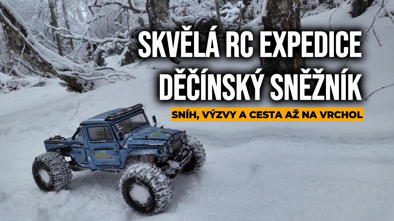 RC expedice na Děčínský Sněžník ❄️ | Sníh, výzvy a cesta až na vrchol #rcadventure #rccrawler