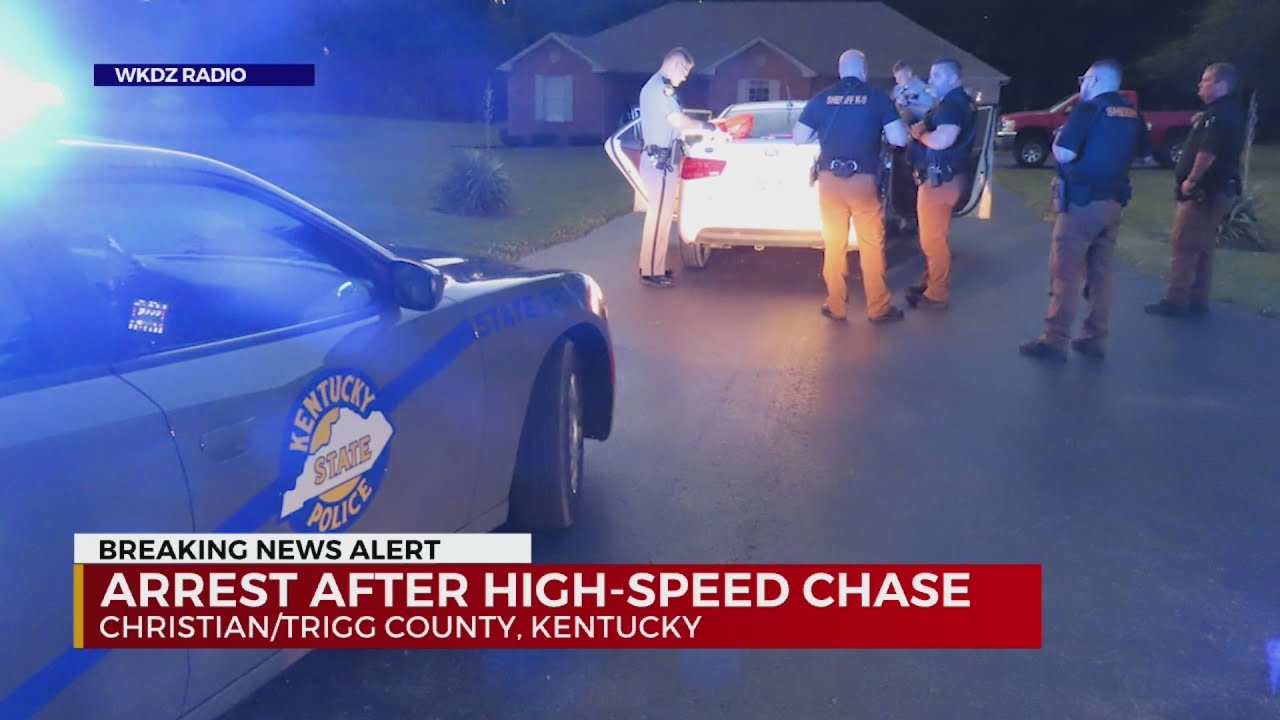 Arrest after high-speed chase in Kentucky - YouTube