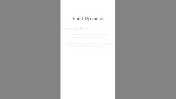 Measurement Devices, Pumps and Turbines