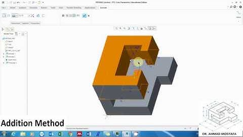 Practice #9: Extrude command (Addition Method) using PTC Creo Parametric