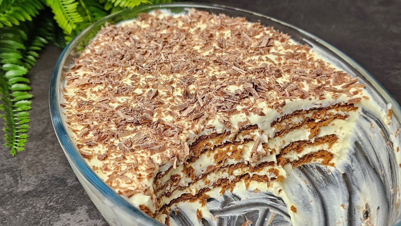 SENZA FORNO! Dolce in 5 MINUTI! Rimarrai stupito! 😋super gustoso e scompare in un attimo!!