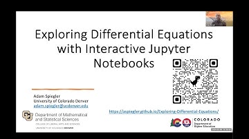 Exploring Differential Equations with Interactive Jupyter Notebooks