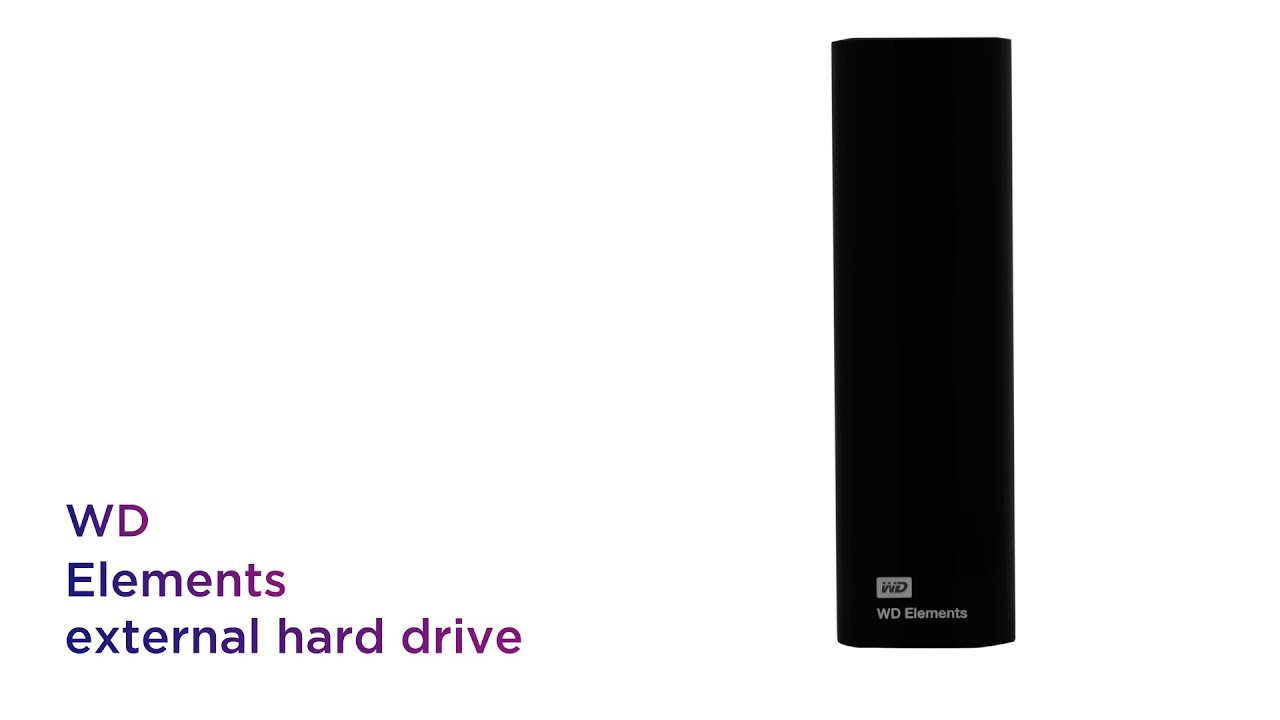 WD Elements External Hard Drive 8 TB, Black Product Overview