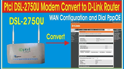 Ptcl DSL 2750U Modem Convert to D Link Router | How To Convert Ptcl Modem To Dlink Router 2023