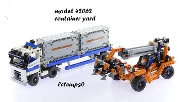 lego technic container yard 42062 speed build