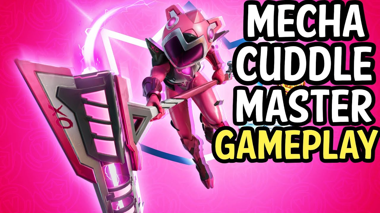 Mecha Cuddle Master Skin Gameplay - Fortnite Crew Pack 7 Review