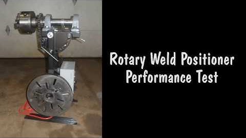 Rotary Weld Positioner Testing -- High Frequency And Arduino Can Mix; Sort Of.....