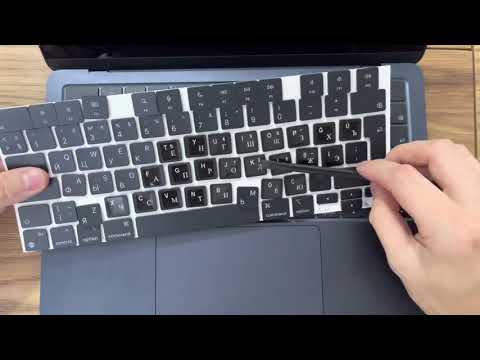 Замена клавиатуры на MacBook Air 2022 M2.Новая клавиатура за 5 минут с русским языком без гравировки