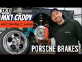 Ep16 porsche brakes on the mk1 caddy showcar project