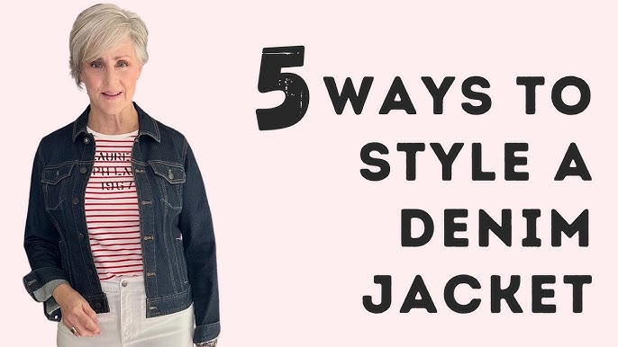 Check styling ideas for「Denim Trucker Jacket、Chino Shorts (9