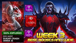 Best Boosts To Use + Week  3 Sugar Crash 100% Guide | Marvel Contest of Champions screenshot 2
