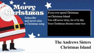 Video thumbnail of "The Andrews Sisters - Christmas Island - Lyrics (Paroles)"