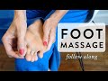 Foot massage reflexology  self massage for feet