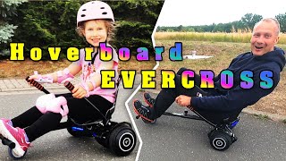 Hoverboard Gokart Evercross, Emely und auch Papa üben noch =)