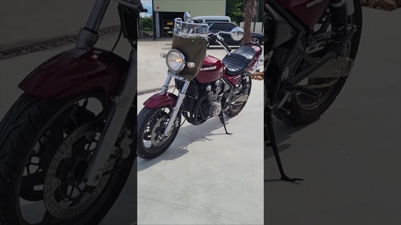 愛車ご紹介】キレイなルミナスビンテージレッドのゼファー400