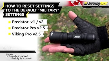 Armytek Tactical Flashlights: Ledlight Settings Reset