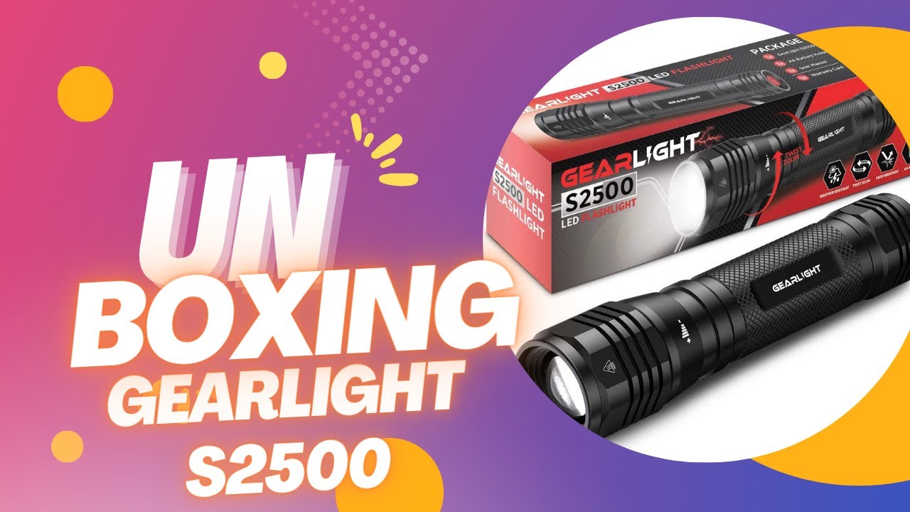 🤩 🤗UNBOXING GEARLINGHT S2500 LA MEJOR LAMPARA DE AMAZON A COMPRAR EN ESPAÑOL COLOMBIA 2023