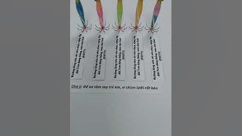 Rường câu mực làm thủ công có mi nơ có dạ quang câu mực ống rất hiệu quả