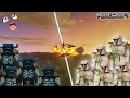 Battle between warden and iron golem🫣 | minecraft epic fighting seen😱