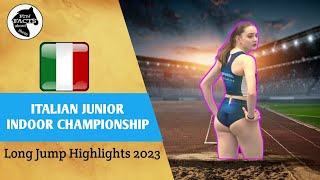 LONG JUMP HIGHLIGHTS 2023 | Italian Junior Indoor Championship • Beautiful and Young Athletes