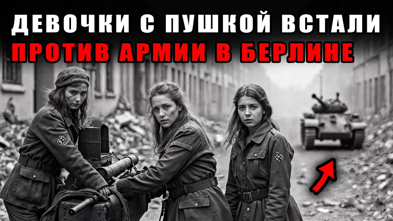 Как девочки с зениткой встретили советские танки в самом аду Берлина