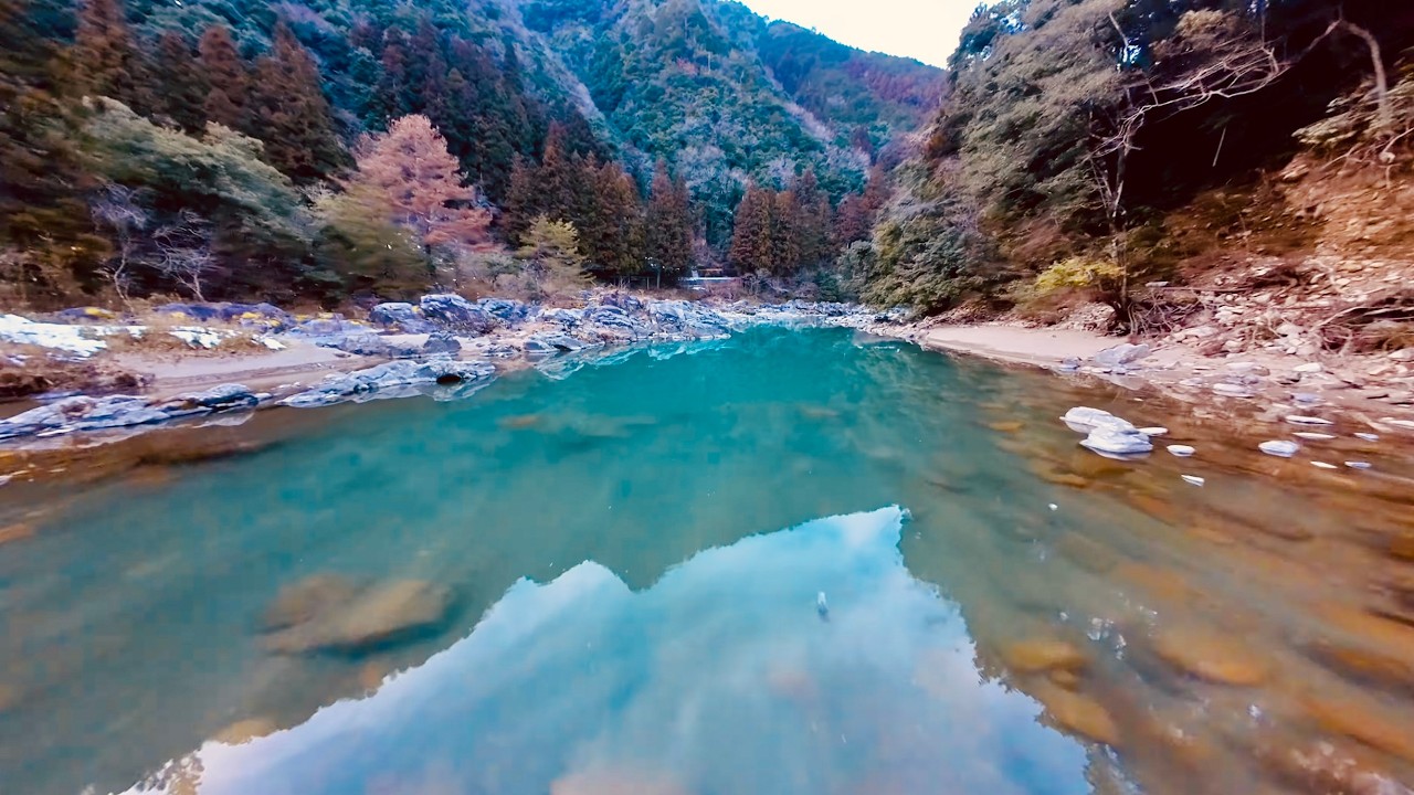 Exploring a Tricky FPV Drone Spot Along Itadori River | Seki Japan
