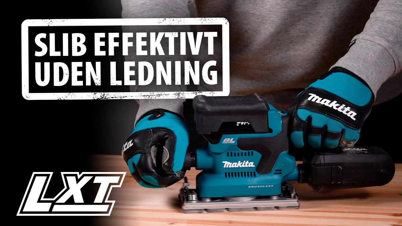 farvning Belønning Settlers Makita Rystepudser LXT® DBO381ZU - YouTube