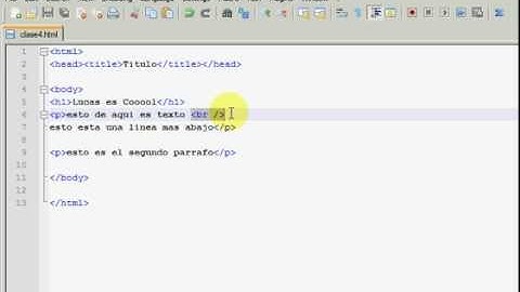 XHTML & CSS 4 - Saltos de linea y parrafos