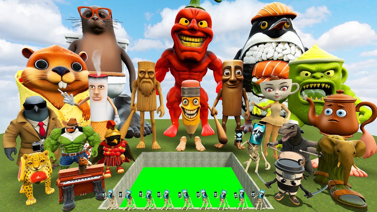 DESTROY ALL Italian Brainrot Memes in in TOXIC HOLE - Garry's Mod