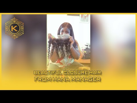 Video Beautiful Closure Hair From Hana Manager 56