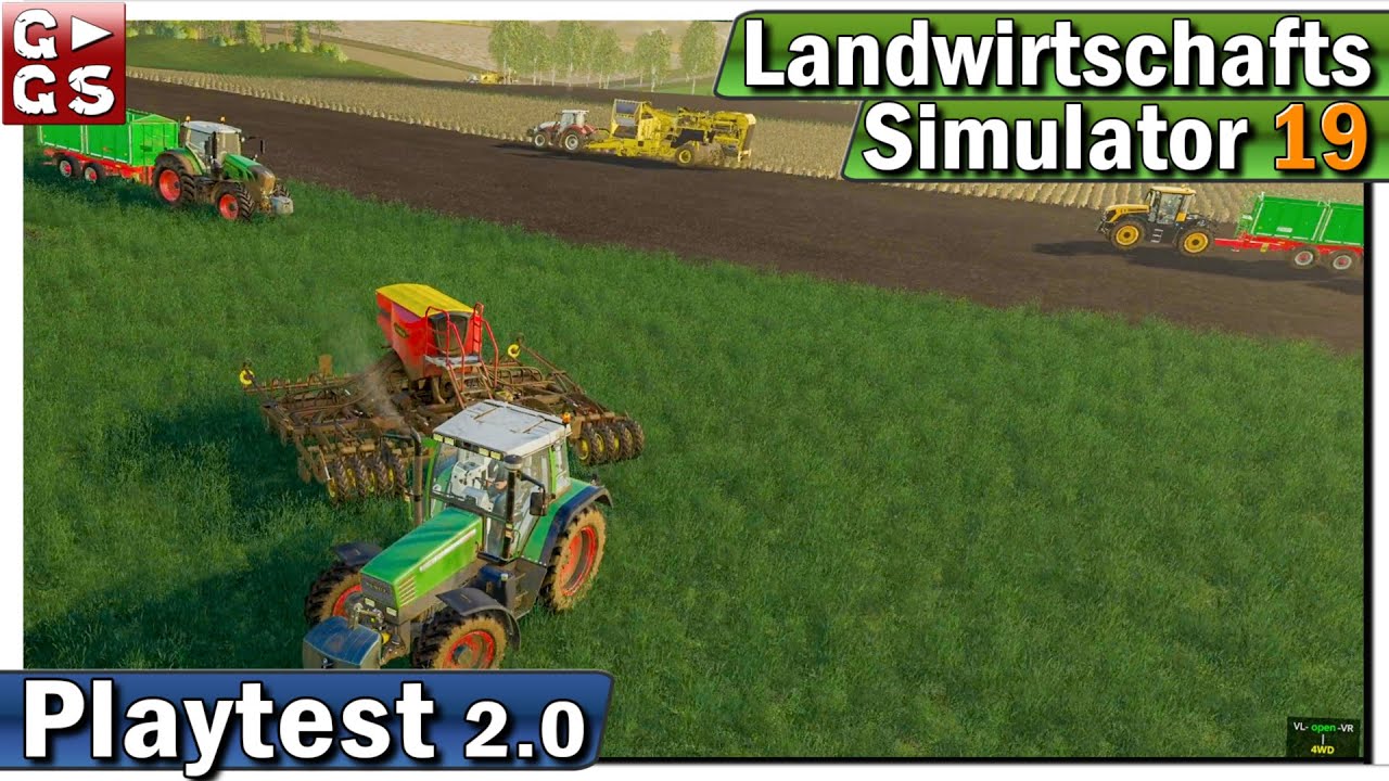 LS19 🚜 Datenschmutz S8E58 Landwirtschafts Simulator PLAYTEST gaming logo