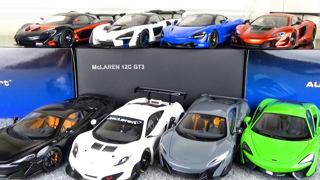 8 units of 1/18 AUTOart various McLaren opened ♪ MP4-12C, 600LT, 675LT,  P1GTR etc.