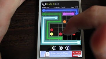 Flow - 9x9 Level 8 Walkthrough