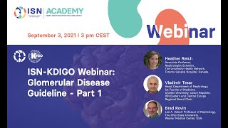 KDIGO-ISN Webinar on the New KDIGO Glomerular Diseases Guideline: IgAN & AAV screenshot 5