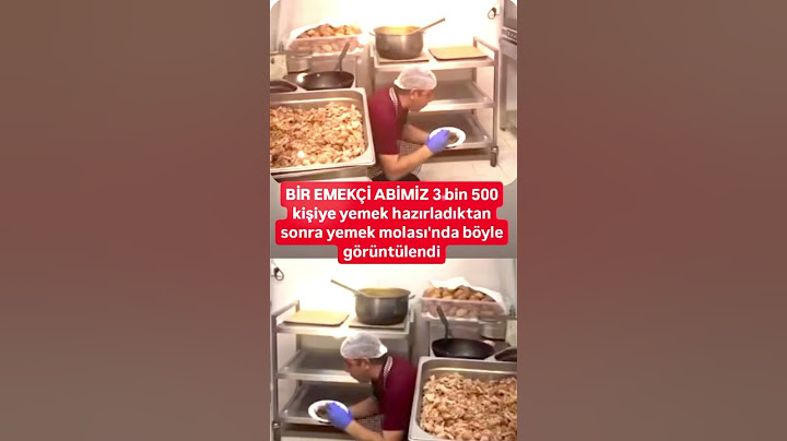 BİR EMEKÇİ ABİMİZ 3500 KİŞİYE YEMEK HAZIRLADIKTAN SONRA YEMEK MOLASI'NDA BÖYLE GÖRÜN.. AFİYET OLSUN