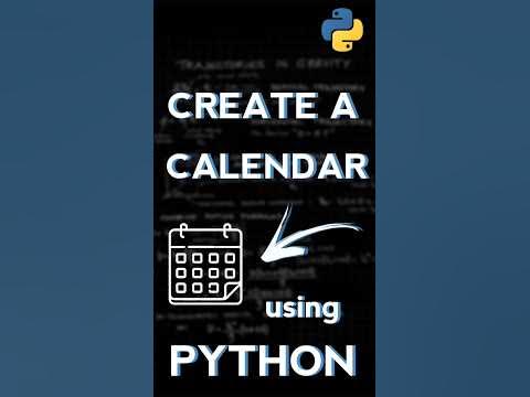 Create a calendar using 2 lines of python 😍 shortest python project 🔥 # ...