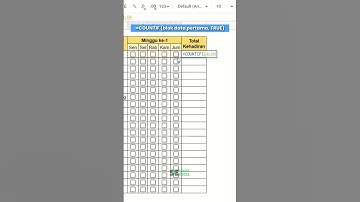 Cara membuat daftar absensi di spreadsheet #spreadsheet #belajarexcel #exceltricks #tutorial #shorts