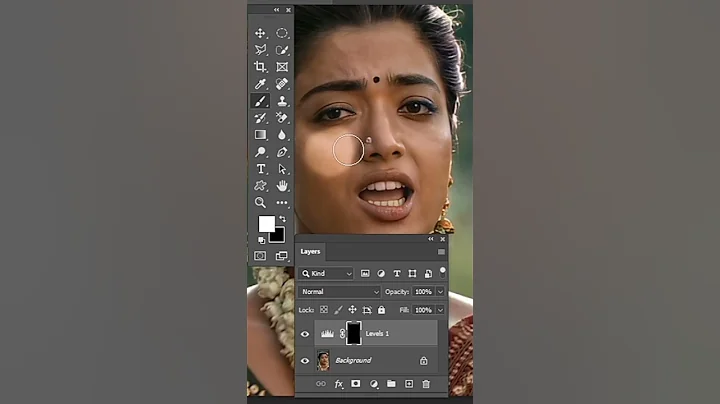 How To lighten Skin in Photoshop #ytshorts #ytshorts #photoshop