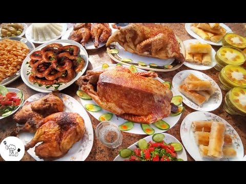 عزومة رمضان البط المحمر الفراخ المشوية محشي الممبار جلاش بالكنافة المستوية Bospose Kitchen 