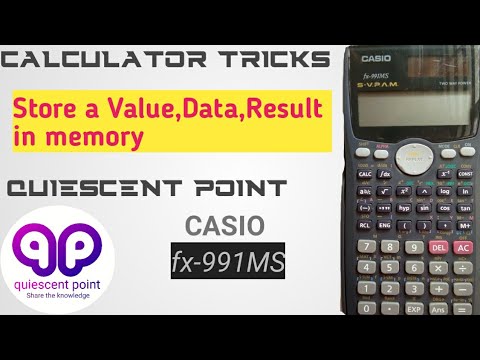 CALCULATOR TRICKS | Store a Value, Data, Result || Scientific Calculator(fx-991MS).(05_05)