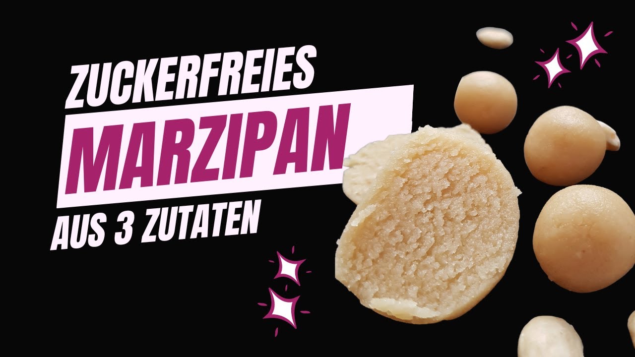 zuckerfreies Marzipan aus nur 3 Zutaten!
