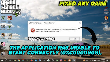 The Application Was Unable To Start Correctly (0xc0000906) | How to Fix Error GTA 5