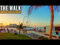 THE WALK at Jumeirah Beach Residence Sunset Walk | 4K | Dubai Tourist Attraction