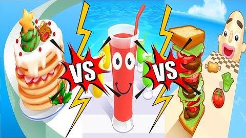 Pancake Run | Juice Run | Sandwich Runner - All Level New Gameplay Video | @LittleMoviesGamesFun