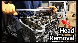 MINI COOPER ENGINE CYLINDER HEAD REMOVAL